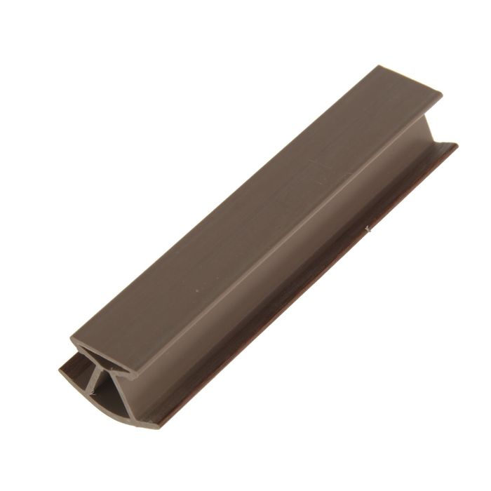 Профиль соединительный для цоколя, 135˚, H=100 мм, ламинированный, цвет светлый орех