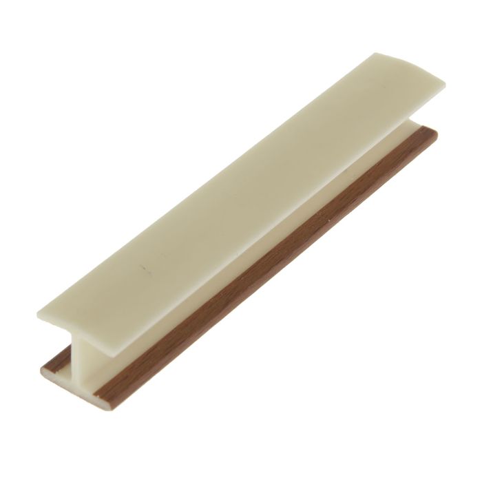 Профиль соединительный для цоколя, 180˚, H=100 мм, ламинированный, цвет светлый орех