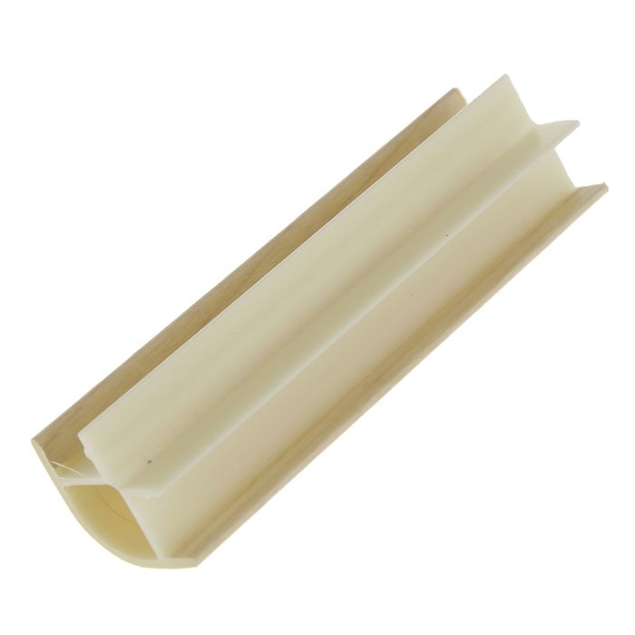 Профиль соединительный для цоколя, 90˚, H=100 мм, ламинированный, цвет клен