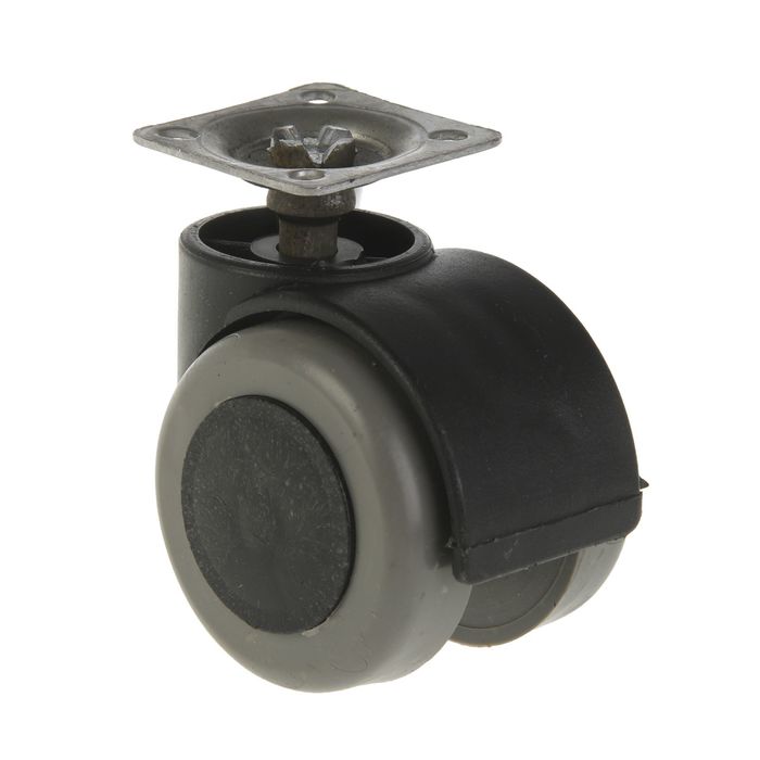 Опора колесная, d=50 мм, пластиковая, мягкий ход