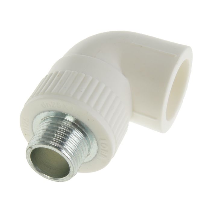 Уголок Fora, полипропиленовый, комбинированный, 25 мм х 1/2", наружная резьба