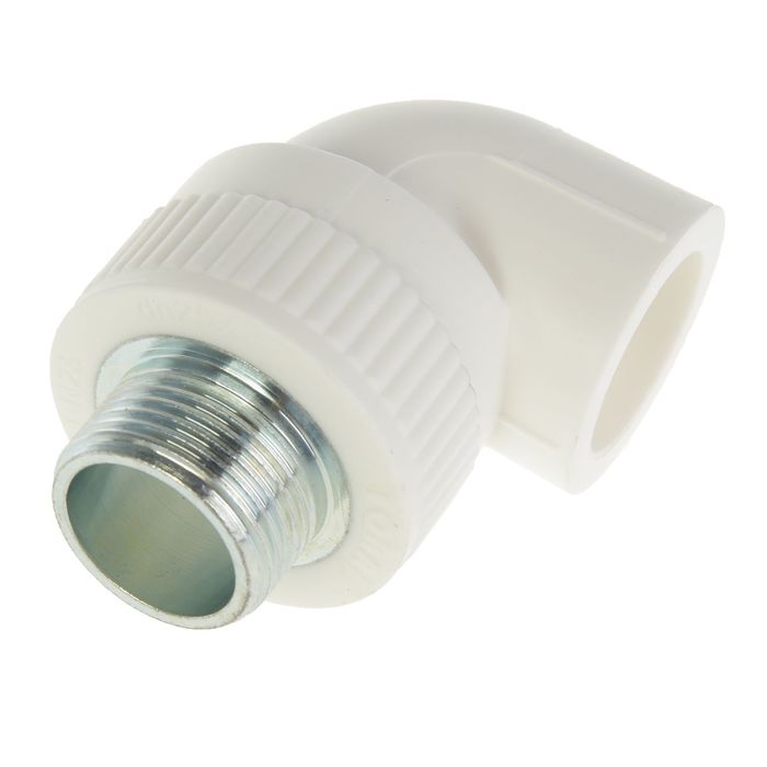 Уголок Fora, полипропиленовый, комбинированный, 25 мм х 3/4", наружная резьба