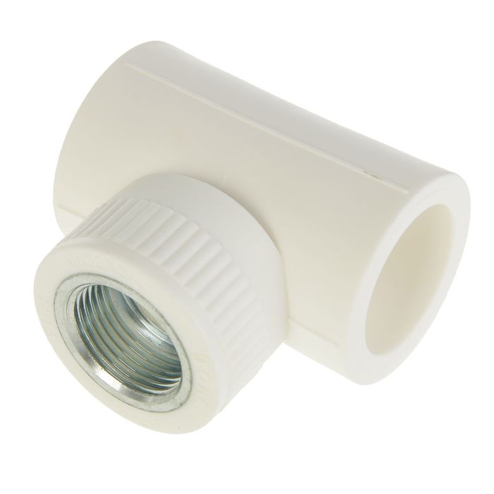 Тройник комбинированный Fora, полипропиленовый, 32 мм х 3/4" х 32 мм, внутренняя резьба