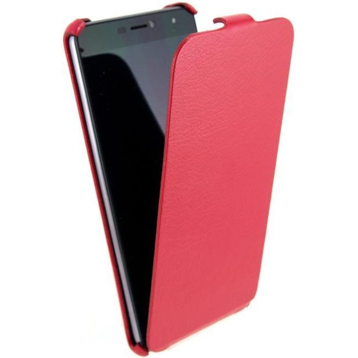 Чехол BQ S-5203 Vision флип, алая экокожа