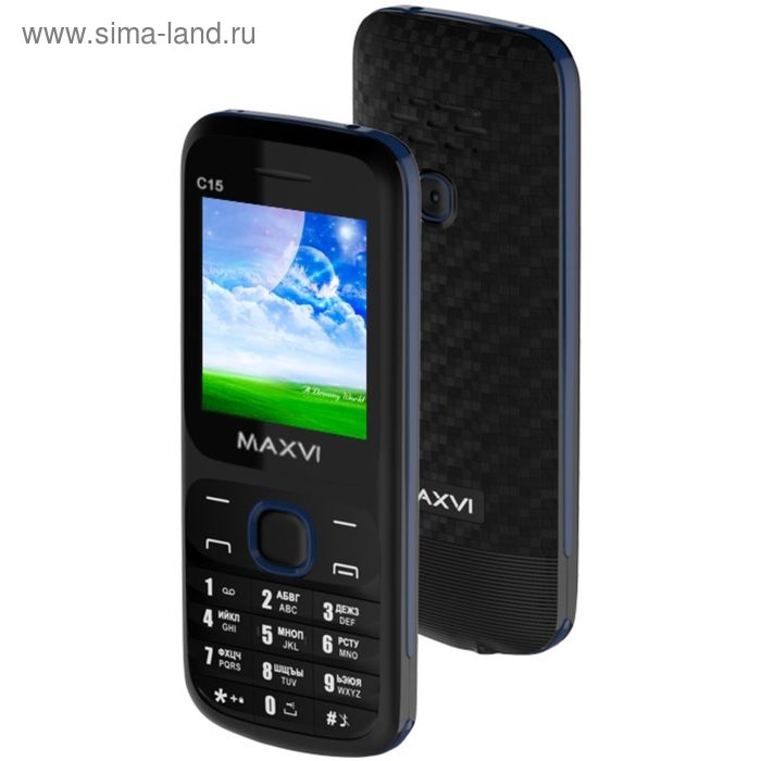 фото Сотовый телефон maxvi c15 black blue