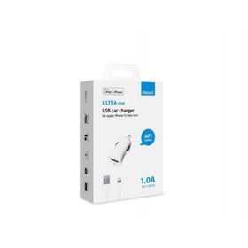 

Авто З/У Deppa (11250) Ultra MFI Apple 8-pin iPhone 5/6/7, белый 1000 mA