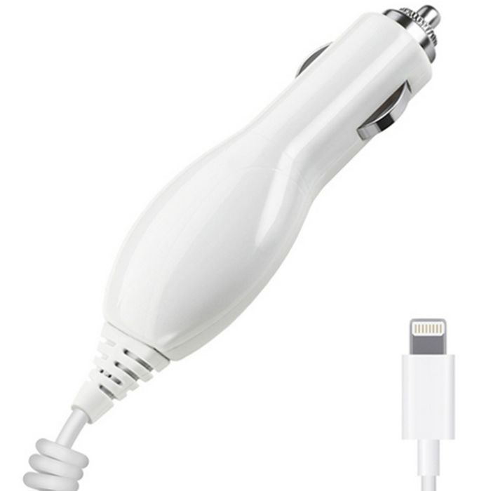 Авто З/У Deppa (22125) Apple 8-pin iPhone 5/6/7, белый 1000  mA