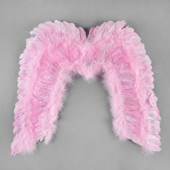 Крылья ангела с блёстками, цвет розовый