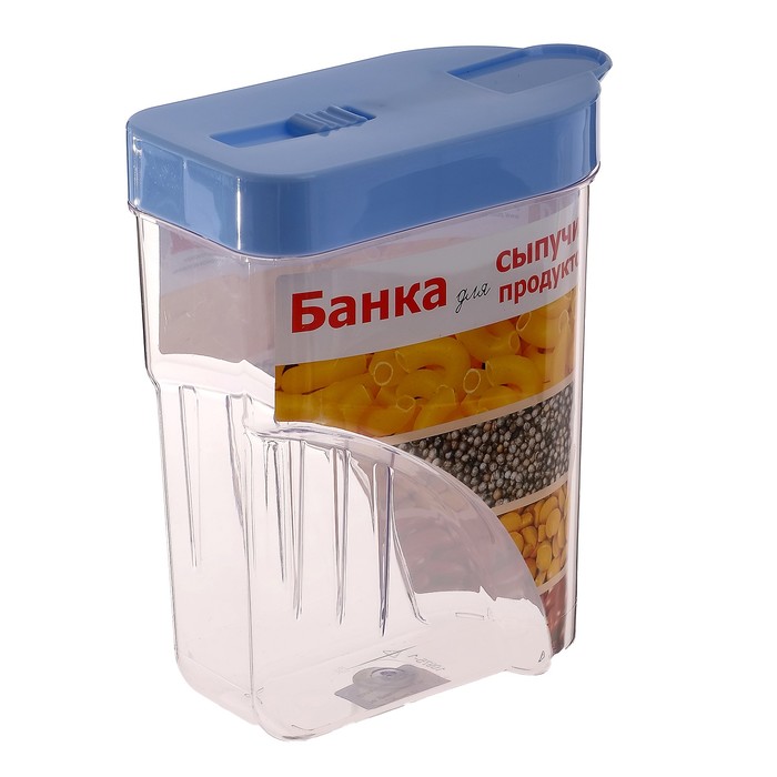 Банка для сыпучих продуктов 1 л, цвет МИКС