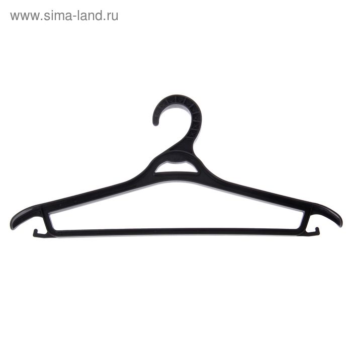 Вешалка-плечики для верхней одежды, размер 48-50, цвет чёрный