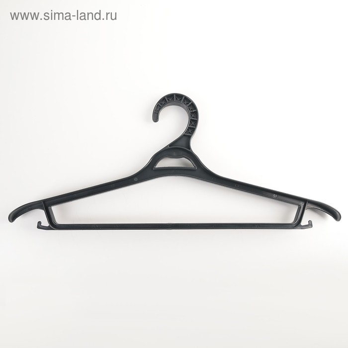 Вешалка-плечики для верхней одежды, размер 52-54, цвет чёрный