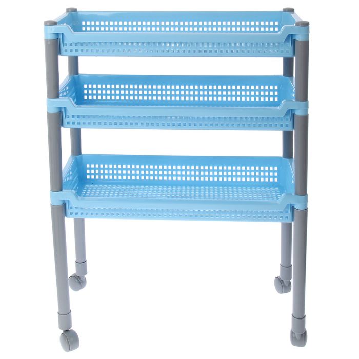 Этажерка 3-х секционная "Флер", цвет МИКС