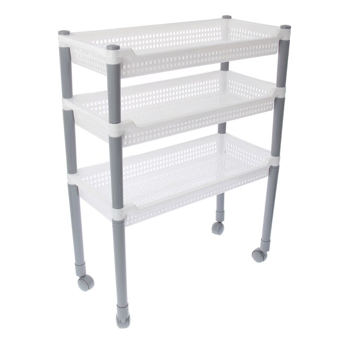 Этажерка 3-х секционная "Флер", цвет МИКС