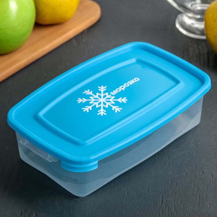 Контейнер для замораживания продуктов 700 мл "Морозко", цвет голубой