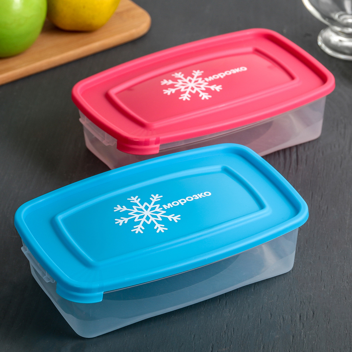 Контейнер для замораживания продуктов 700 мл "Морозко", цвет голубой