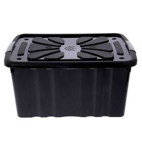 

Ящик для хранения с крышкой Full black, 45 л, 60×40×30 см, цвет чёрный