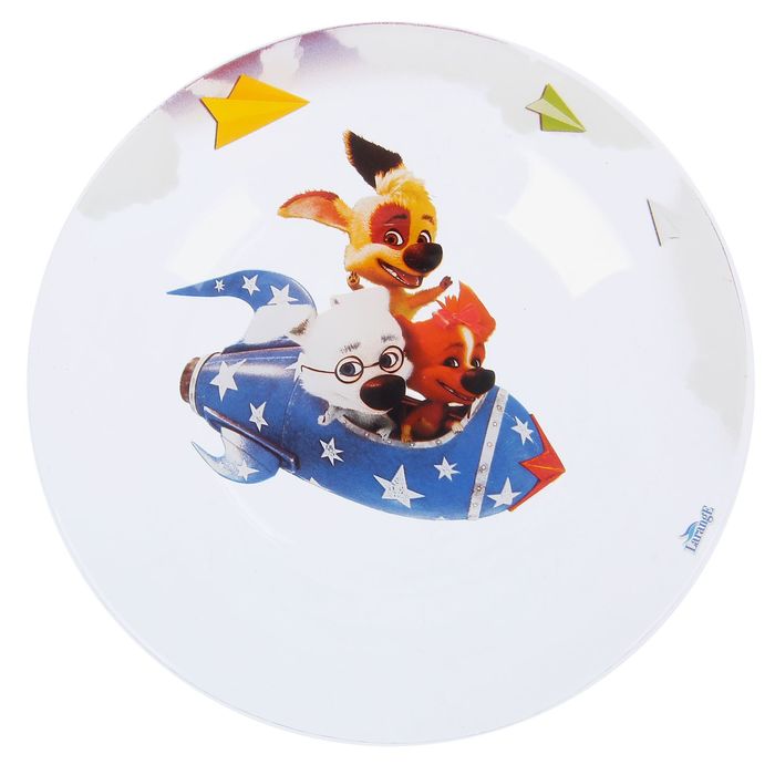 Тарелка 19 см "Озорная семейка на ракете"