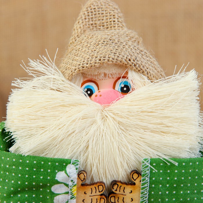 Оберег «Домовой к деньгам», 15 см, микс