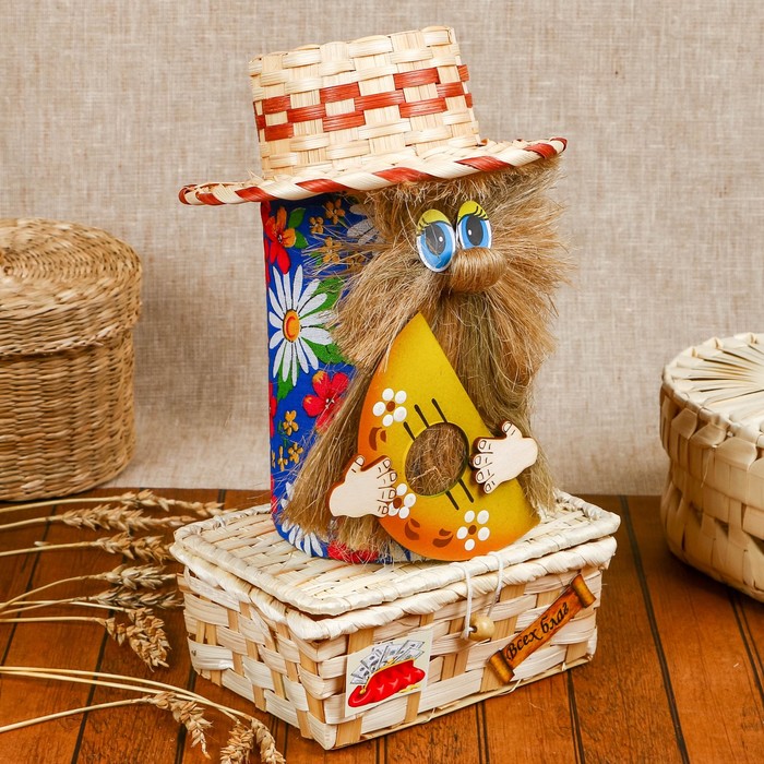 Оберег - шкатулка «Домовой Сберегайка», 32 см, микс