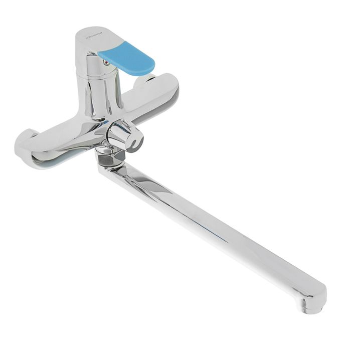 Смеситель для ванны Accoona A7119, с набором цветных накладок на ручку, латунь, хром