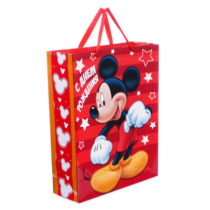 Пакет ламинированный вертикальный "Ты супер!", Микки Маус , 12 х 15 х 5.5 см