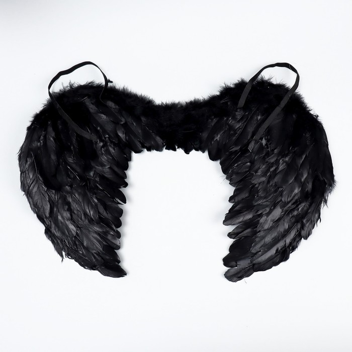 Крылья ангела, на резинке, цвет чёрный крылья ангела на резинке цвет чёрный