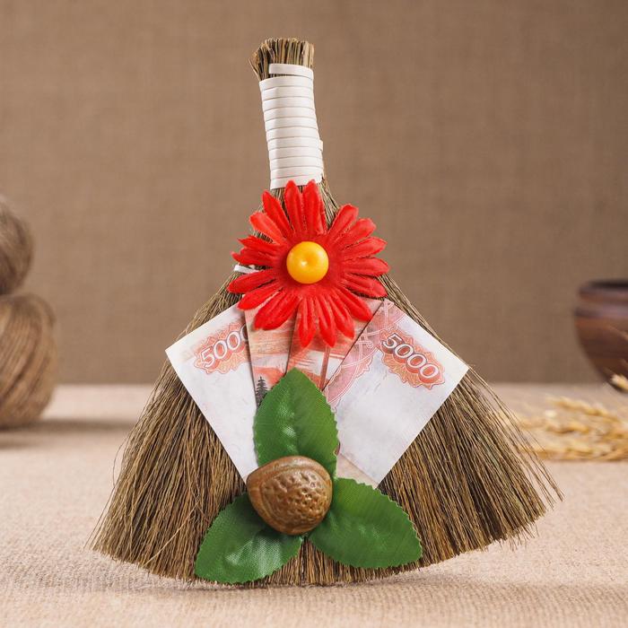 Сувенир «Веник-оберег к деньгам», микс