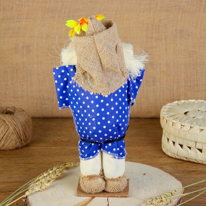 Сувенир «Домовой с деньгами в рубашке», микс