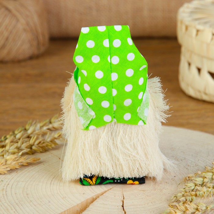 Оберег «Домовой с баксами», 10 см, микс