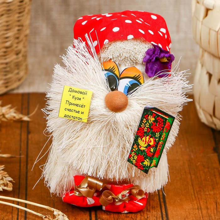 Оберег «Домовой», со шкатулуой, 12 см, микс