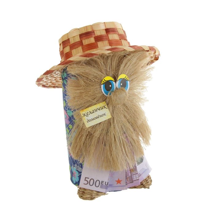 Сувенир "Домовой Желанчик с деньгами" микс