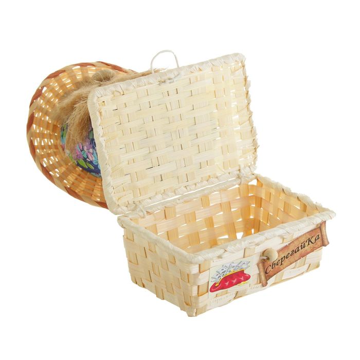 Оберег - шкатулка «Домовой Сберегайка», микс