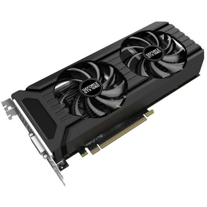 Видеокарта Palit PA-GTX1060 DUAL 3G nVidia GeForce GTX 1060, 3072Mb, 192bit, GDDR5