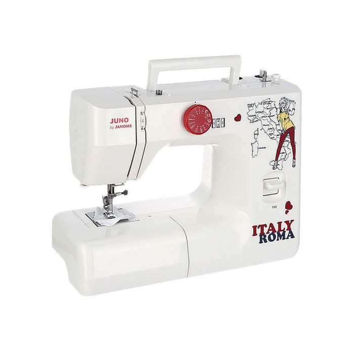 Швейная машина Janome Juno 753, 12 операций, электромеханическое управление, белая