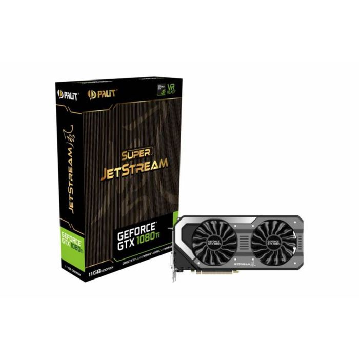 Видеокарта Palit GeForce GTX 1080Ti Super Jetstream 11G,352bit GDDR5X 1556/11000,Ret