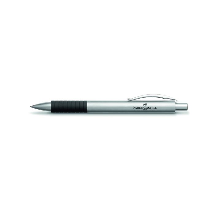 Ручка подарочная Faber-Castell Basic Metal, B, матов.хромир.металл, черный, под/кор 148472