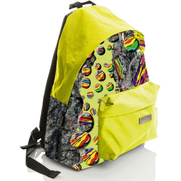 Рюкзак молодежный Faber-Castell 43*31*13 "Нейчер" водоотталкивающее покрытие, желт 190133