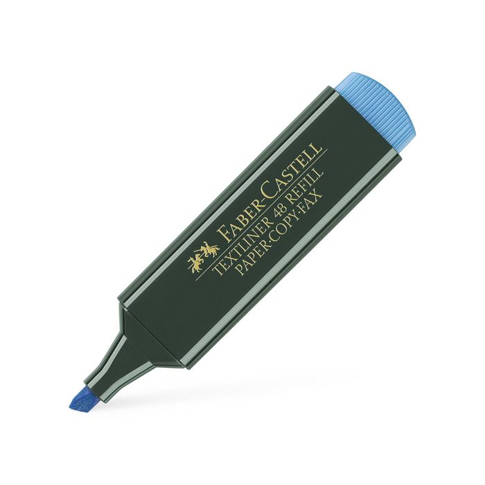 Маркер-текстовыделитель 5.0 Faber-Castell 1548 синий 154851