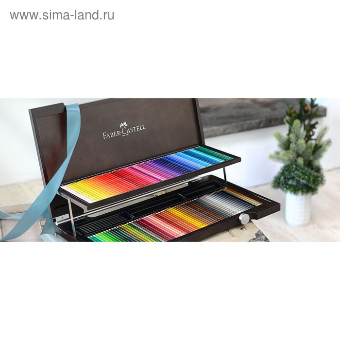 Карандаши художественные акварельные 120 цветов Faber-Castell Albrecht DÜRER®, деревянный пенал