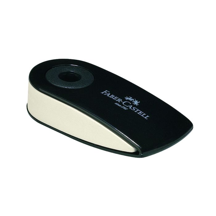 Ластик Faber-Castell синтетика SLEEVE - мини в защитном футляре черный 182410