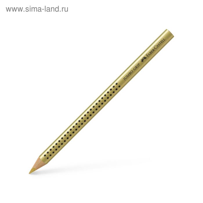 

Карандаш цветной, Faber-Castell Jumbo GRIP В, трёхгранный корпус, золотой