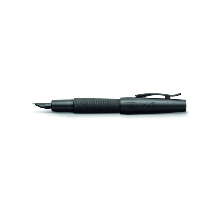 Ручка перьевая подарочная Faber-Castell E-Motion Pure Black, F, анодирован.алюм,под/к