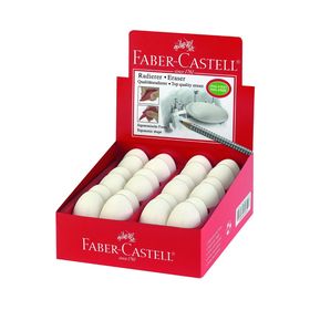 

Ластик Faber-Castell, синтетика, Космо-мини, для графитных и цветных карандашей, белый