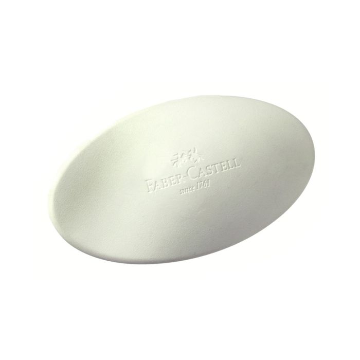 Ластик Faber-Castell синтетика Космо-мини для графитных и цветных карандашей, белый 182342