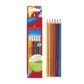 

Карандаши 6 цветов Faber-Castell GRIP 2001 трёхгранные