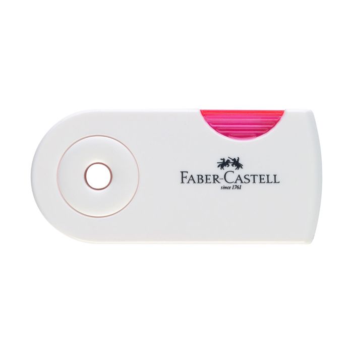 Карандашя художественный ч/г набор Faber-Castell Sparkle 2шт B бел/роз+ластик+точил 218495