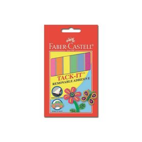 Клеящие подушечки Faber-Castell TACK-IT, цветные (6 цветов), 50 г, блистер Ош