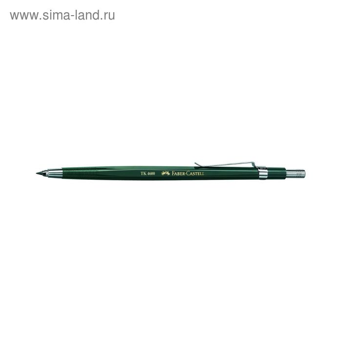 Карандаш цанговый 2.0 мм Faber-Castell TK® 4600 разной твёрдости (6H-3B) зелёный