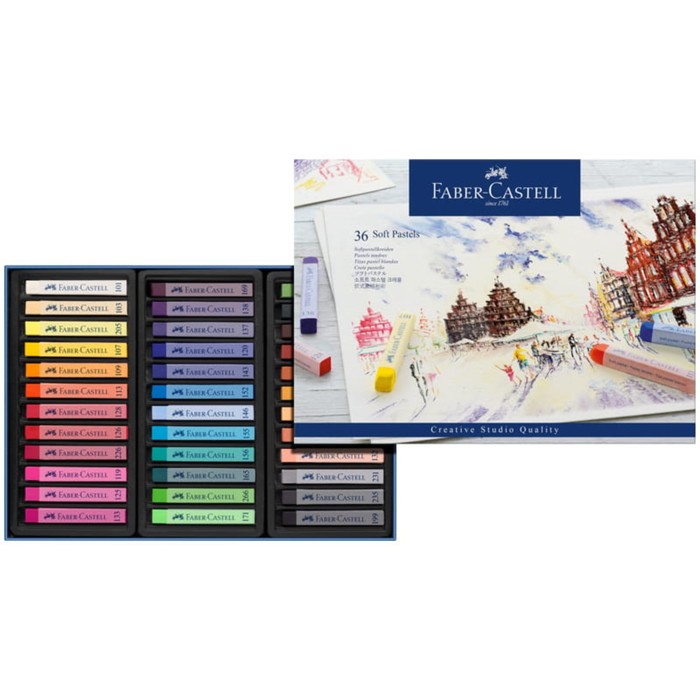 Пастель сухая художественная Soft Faber-Castell GOFA 36цв 128336