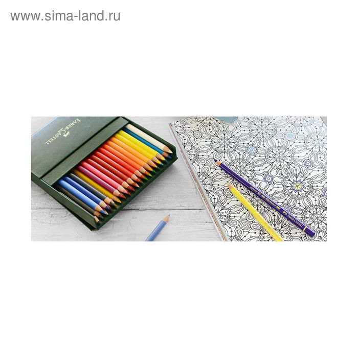 фото Карандаши художественные набор faber-castell polychromos® 36 цветов, в коробке из искусственной кожи